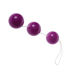 Фиолетовые вагинальные шарики на веревочке, фото 