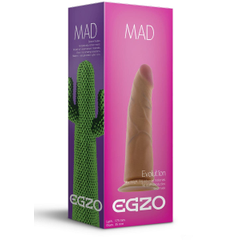 Телесный фаллоимитатор без мошонки Mad Cactus - 17,5 см., Цвет: телесный, фото 