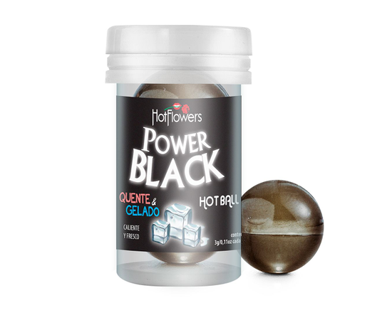 Интимный гель HotFlowers Power Black Hot Ball, фото 