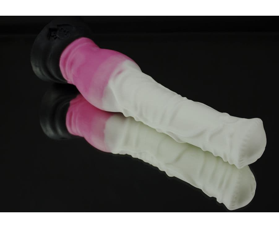 Бело-розовый фаллоимитатор "Пони large" - 26,5 см., фото 