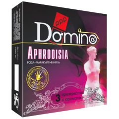 Ароматизированные презервативы Domino Aphrodisia - 3 шт., фото 