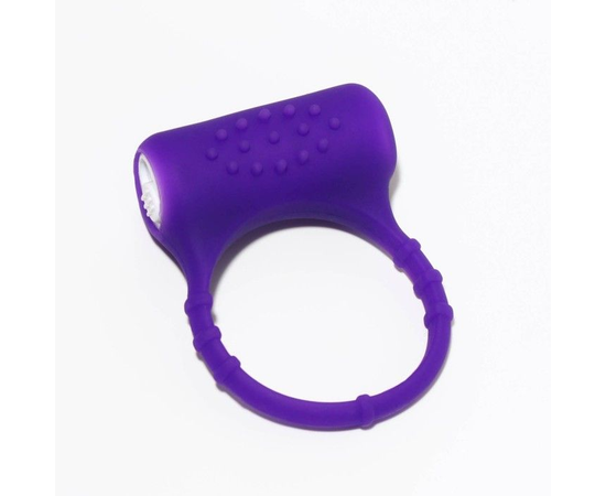 Эрекционное виброкольцо с пупырышками, Цвет: фиолетовый, фото 