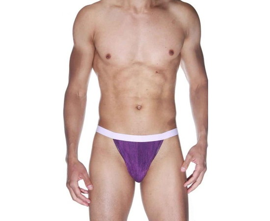 Стильные мужские трусики-тонги, Цвет: фиолетовый, Размер: S-M, фото 