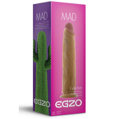 Телесный фаллоимитатор без мошонки Mad Cactus - 23 см., Цвет: телесный, фото 