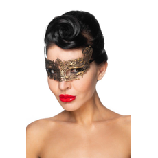 Золотистая карнавальная маска "Хассалех", Цвет: золотистый, фото 