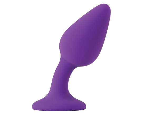 Фиолетовая гибкая анальная пробка INYA Queen - 11,9 см., фото 