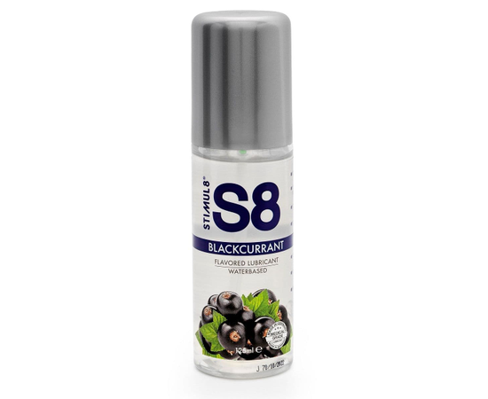 Смазка на водной основе S8 Flavored Lube со вкусом черной смородины - 125 мл., Объем: 125 мл., фото 
