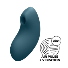 Вакуум-волновой вибростимулятор Vulva Lover 2, Длина: 12.00, Цвет: синий, фото 