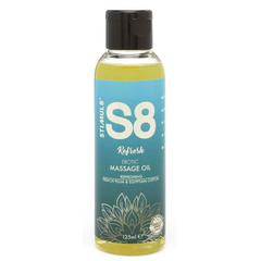 Массажное масло S8 Massage Oil Refresh с ароматом сливы и хлопка - 125 мл., Объем: 125 мл., фото 