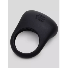Черное эрекционное виброкольцо Sensation Rechargeable Vibrating Love Ring, фото 
