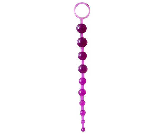 Фиолетовая анальная цепочка Anal stimulator - 26 см., фото 