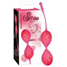 Розовые вагинальные шарики с хвостиком для извлечения, Цвет: розовый, фото 