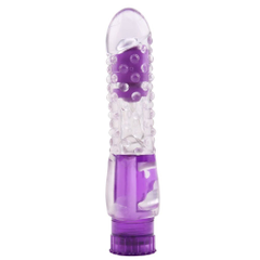 Вибратор Pleaser с шишечками - 16,2 см., Цвет: фиолетовый, фото 