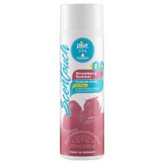Массажный лосьон с ароматом клубники pjur SPA Scentouch Strawberry Massage Lotion - 200 мл., фото 