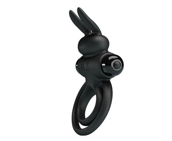 Эрекционное кольцо с вибростимуляцией клитора Baile Vibrant Penis Ring III, Цвет: черный, фото 