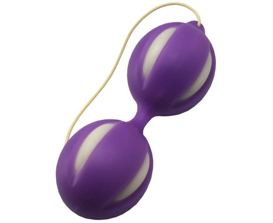 Фиолетовые вагинальные шарики, Цвет: фиолетовый, фото 
