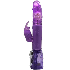 Фиолетовый вибратор ANDROID ALIEN с жемчужинами - 29 см., фото 