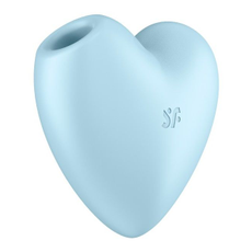 Вибромассажер Cutie Heart с вакуум-волновой стимуляцией, Длина: 7.50, Цвет: голубой, фото 