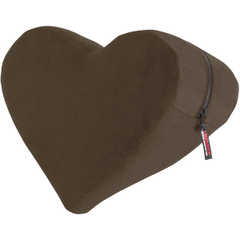 Вельветовая подушка для любви Liberator Retail Heart Wedge, Цвет: кофейный, фото 