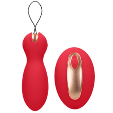 Красные вагинальные шарики Purity с пультом ДУ, фото 