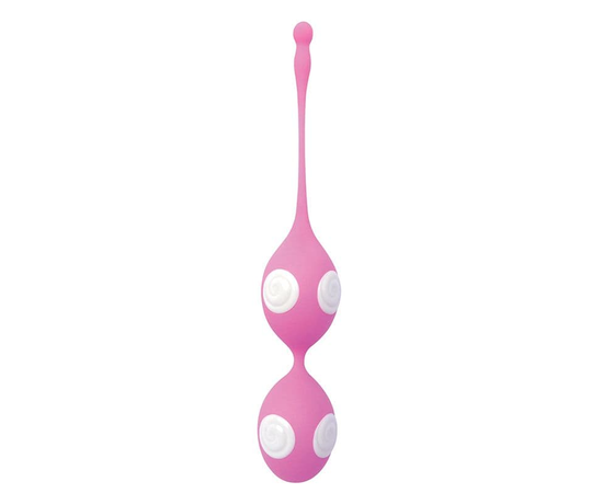 Розово-белые вагинальные шарики Play Candy Beanz, Цвет: розовый с белым, фото 