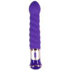 Спиралевидный вибратор - 21 см., Цвет: фиолетовый, фото 