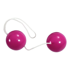 Фиолетовые вагинальные шарики на мягкой сцепке, фото 
