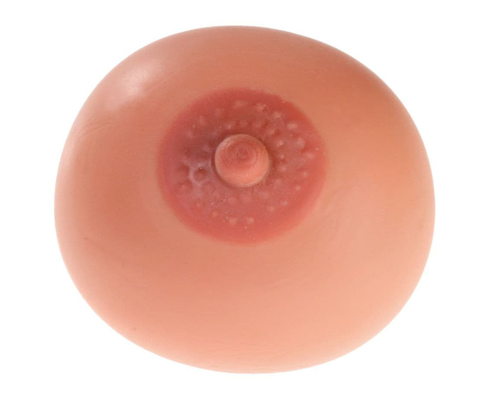 Мягкая сувенирная грудь в форме шарика-антистресс, фото 