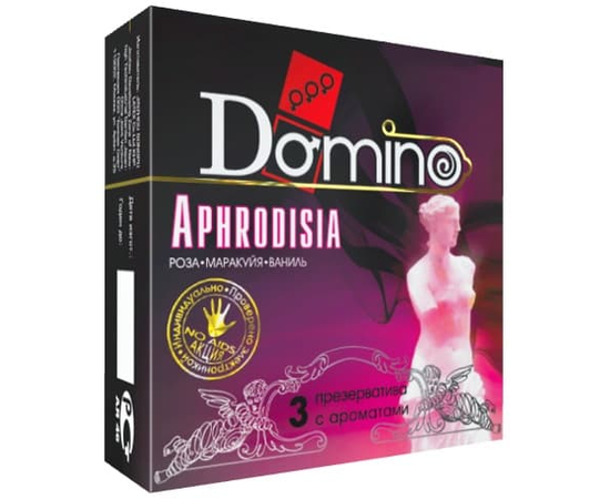 Ароматизированные презервативы Domino Aphrodisia - 3 шт., фото 