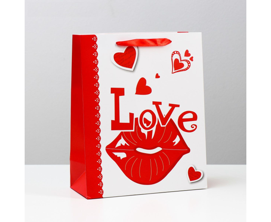 Бумажный пакет «Любовь» - 26 х 32 см., фото 