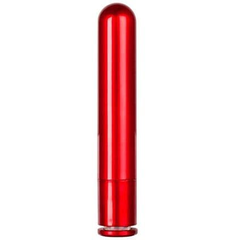 Красный гладкий вибратор METALLIX PETIT CORONA SMOOTH VIBRATOR - 11,5 см., фото 