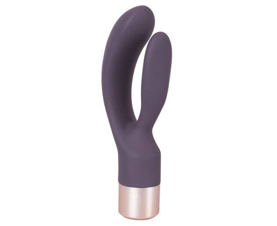 Фиолетовый вибратор-кролик Elegant Rabbit - 15,2 см., фото 