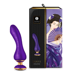 Вибростимулятор Shunga SANYA - 18,5 см., Длина: 18.50, Цвет: фиолетовый, фото 