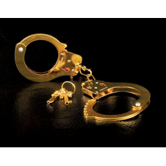 Золотистые наручники Metal Cuffs, фото 