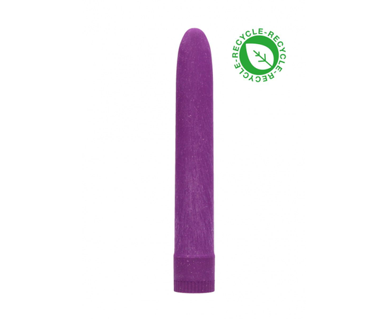 Фиолетовый эко-вибромассажер Natural Pleasure - 17,7 см., фото 