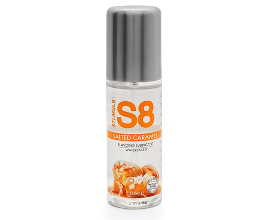Смазка на водной основе S8 Flavored Lube со вкусом соленой карамели - 125 мл., Объем: 125 мл., фото 