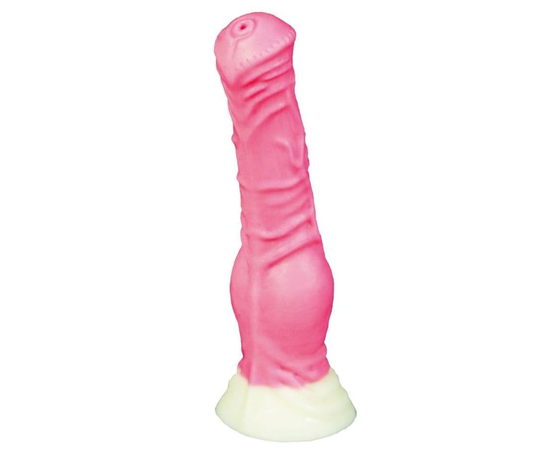 Розовый фаллоимитатор "Пони mini" - 18,5 см., фото 