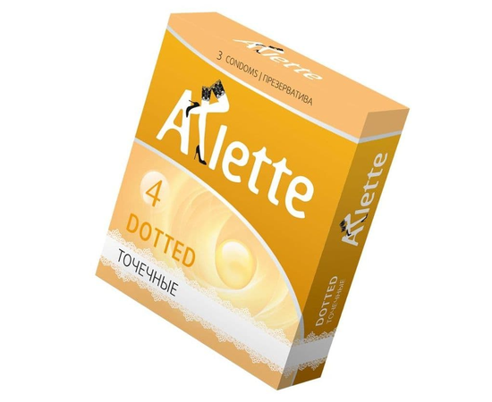 Презервативы Arlette Dotted с точечной текстурой - 3 шт., фото 