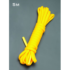 Желтая веревка для связывания - 5 м., фото 