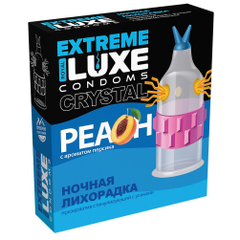 Стимулирующий презерватив "Ночная лихорадка" с ароматом персика - 1 шт., фото 