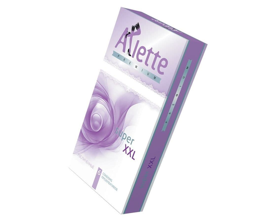 Увеличенные презервативы Arlette Premium Super XXL - 6 шт., фото 