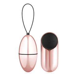 Розовое виброяйцо New Vibrating Egg с пультом ДУ, фото 