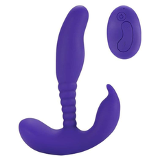 Стимулятор простаты Howells Remote Control Anal Pleasure Vibrating Prostate Stimulator - 13,5 см., Цвет: фиолетовый, фото 