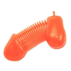 Брелок для ключей в форме пениса, Цвет: оранжевый, фото 