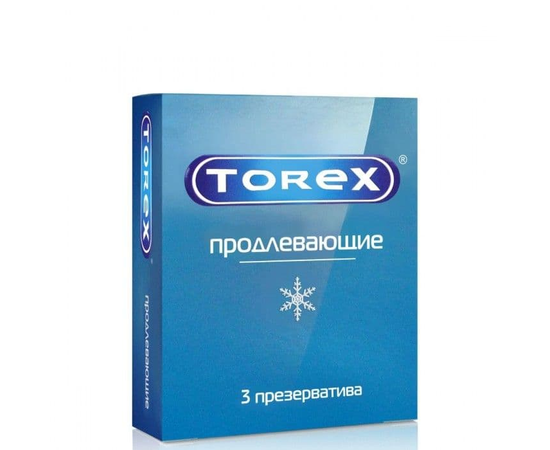 Презервативы Torex "Продлевающие" с пролонгирующим эффектом - 3 шт., фото 