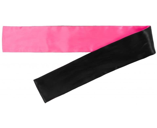 Набор из 5 черно-розовых атласных лент для связывания, фото 