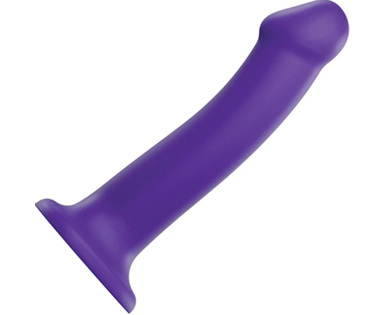 Фиолетовый фаллоимитатор-насадка Strap-On-Me Dildo Dual Density size L - 19 см., Длина: 19.00, Цвет: фиолетовый, Размер: L, фото 