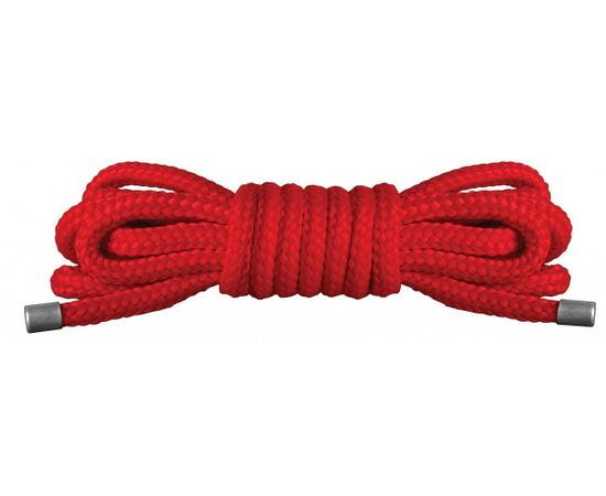 Красная нейлоновая верёвка для бандажа Japanese Mini - 1,5 м., фото 