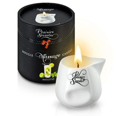 Массажная свеча с ароматом мохито Bougie de Massage Mojito - 80 мл., Объем: 80 мл., Цвет: белый, фото 