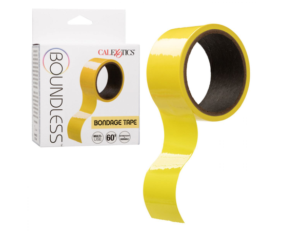 Желтый скотч для связывания Bondage Tape - 18 м., Длина: 1800.00, Цвет: желтый, фото 